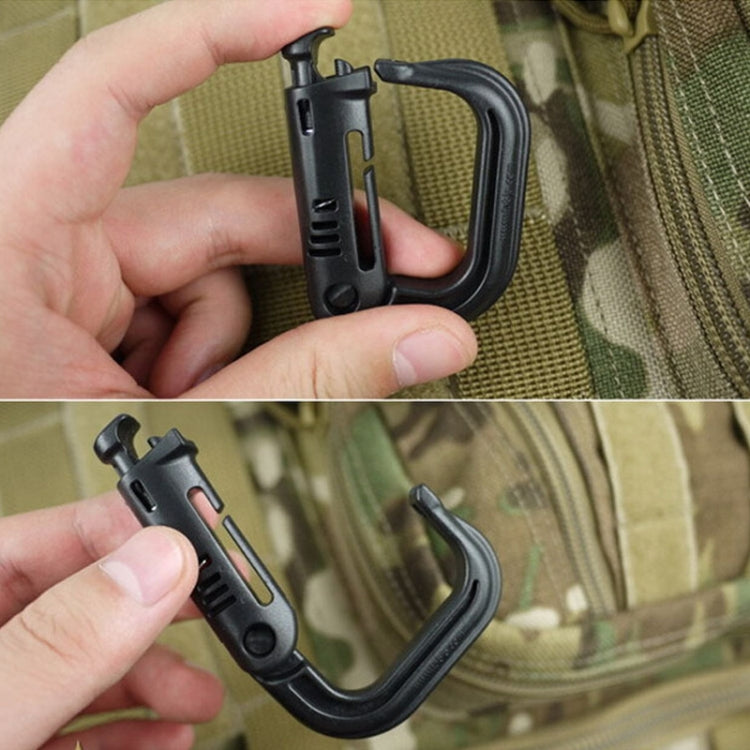 Moschettone portatile in plastica, 4 pezzi in una confezione, il prezzo è per 4 pezzi (grigio chiaro), 4PCS Plastic Carabiner