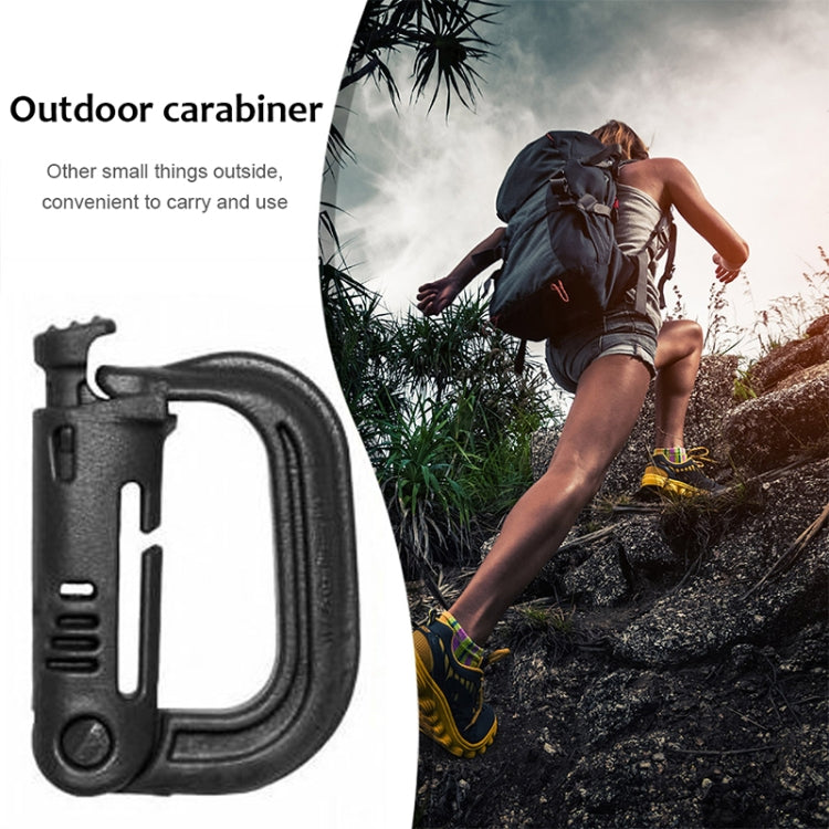 Moschettone portatile in plastica, 4 pezzi in una confezione, il prezzo è per 4 pezzi (grigio chiaro), 4PCS Plastic Carabiner