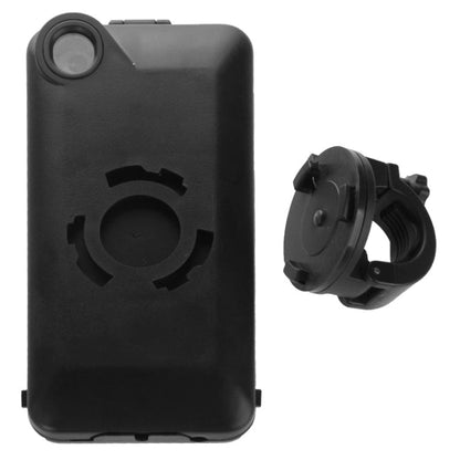 Portabici combinato con rotazione di 360 gradi a 3 strati (plastica + schermo touch + vassoio in silicone) per iPhone 5 e 5S, 360 Degree Rotation Bicycle Holder