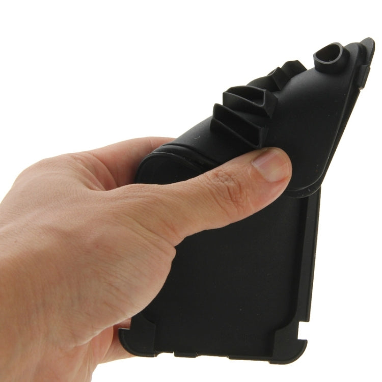 Portabici combinato con rotazione di 360 gradi a 3 strati (plastica + schermo touch + vassoio in silicone) per iPhone 5 e 5S, 360 Degree Rotation Bicycle Holder
