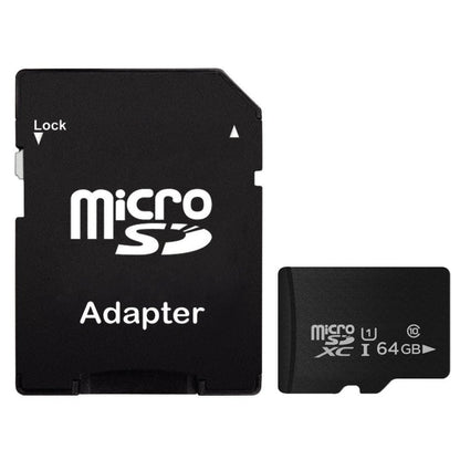 Scheda di memoria Micro SD (TF) di classe 10 ad alta velocità da 64 GB da Taiwan (capacità reale al 100%), 64GB