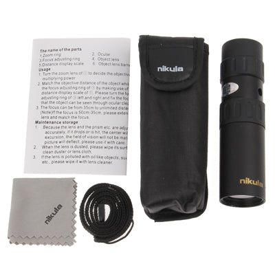 Telescopio monoculare da 10-30 x 25 mm per zaino in spalla/escursionismo, 10-30x25