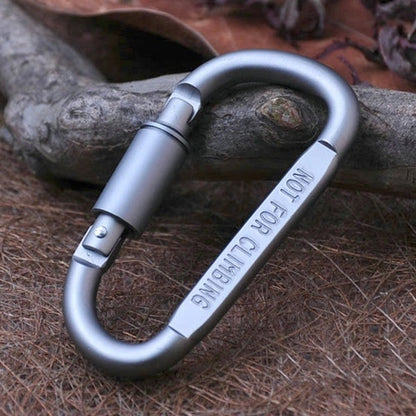 Moschettone con fibbia da campeggio a forma di D in lega di alluminio multifunzionale di alta qualità da 2 pezzi, 2PCS Aluminum Alloy
