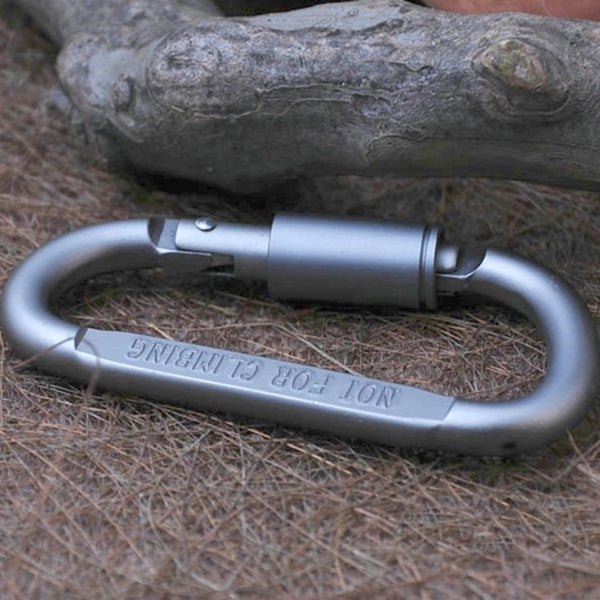 Moschettone con fibbia da campeggio a forma di D in lega di alluminio multifunzionale di alta qualità da 2 pezzi, 2PCS Aluminum Alloy