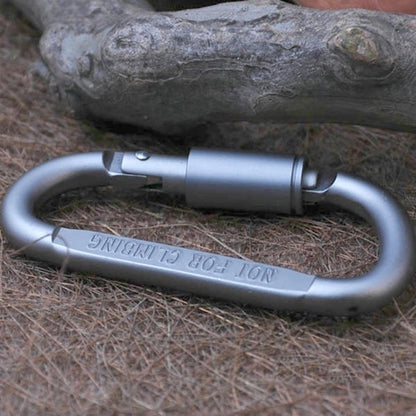 Moschettone con fibbia da campeggio a forma di D in lega di alluminio multifunzionale di alta qualità da 2 pezzi, 2PCS Aluminum Alloy