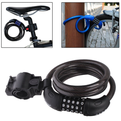 Striscia di blocco del filo di acciaio del motociclo della bicicletta a 5 cifre, 5 Digits Steel Wire Lock