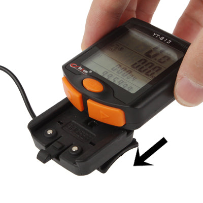 Tachimetro elettronico per bicicletta LCD, YT-813