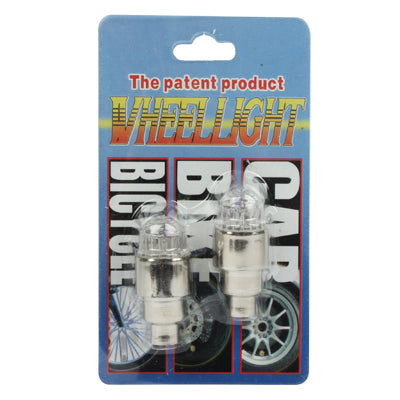 Luci colorate per pneumatici a LED attivate dal movimento da 2 pezzi per tappi valvola per biciclette e automobili, LED Wheel Light