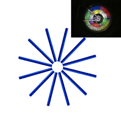 Set di 12 Riflettori per Raggi Ruota Bicicletta – Clip di Supporto Riflettente per Tubo – Strisce Luminose di Sicurezza