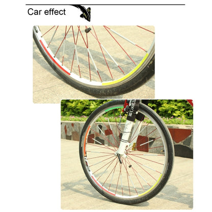 Set di 12 Riflettori per Raggi Ruota Bicicletta – Clip di Supporto Riflettente per Tubo – Strisce Luminose di Sicurezza