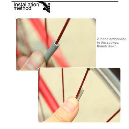 Set di 12 Riflettori per Raggi Ruota Bicicletta – Clip di Supporto Riflettente per Tubo – Strisce Luminose di Sicurezza