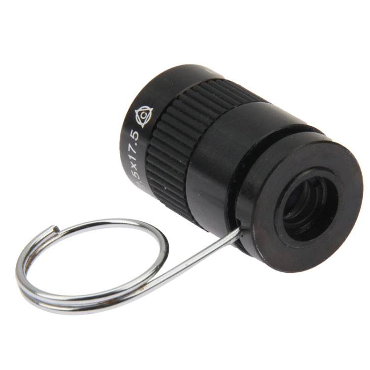 Mini telescopio tascabile monoculare per dito pollice 2,5 x 17,5, 2.5x17.5