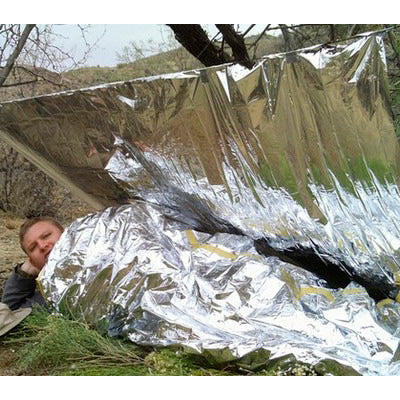 Coperta di emergenza impermeabile e antivento, leggera e compatta,