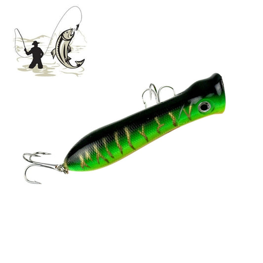 Esca Popper per Pesca in Superficie - Tipo Bocca di Gamberetto, 8 cm,