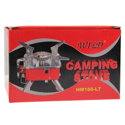 Fornello da Campeggio Portatile a Gas HM166-L7 per Picnic all'Aperto