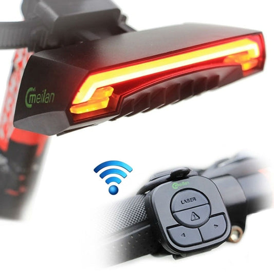 Lampada di coda laser con telecomando wireless Meilan X5 per bicicletta, livello impermeabile: IPX4, Wireless Remote Control Laser Tail Lamp