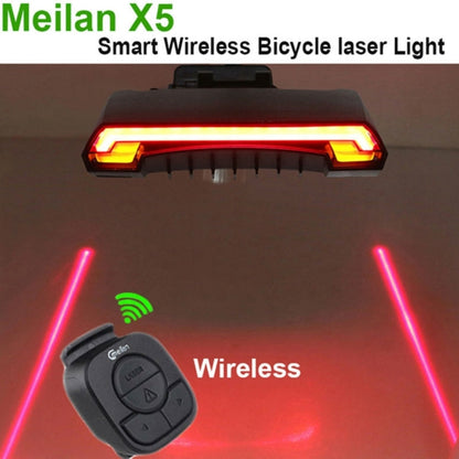 Lampada di coda laser con telecomando wireless Meilan X5 per bicicletta, livello impermeabile: IPX4, Wireless Remote Control Laser Tail Lamp