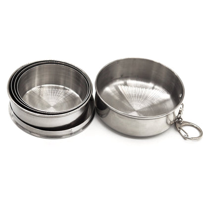 Tazza Retrattile da Esterno in Acciaio Inossidabile - Dimensioni 85 x