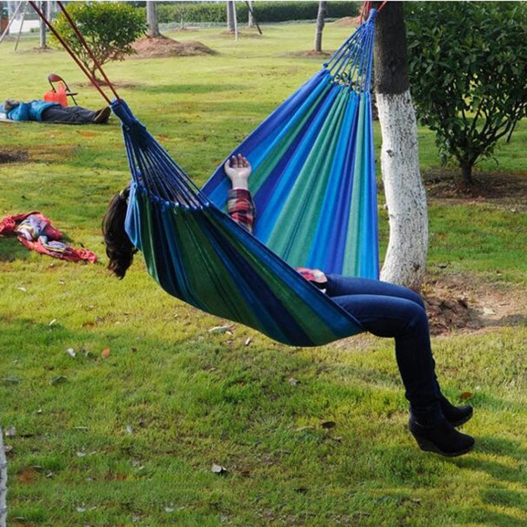 amaca-da-campeggio-in-tela-blu-190x100-cm-per-esterni - immagine 4