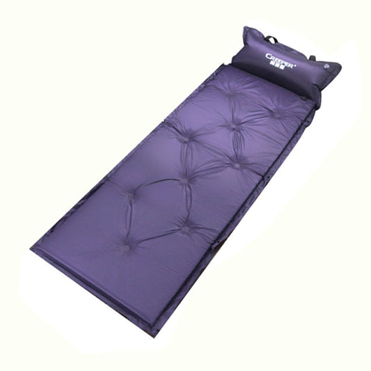 Materassino gonfiabile automatico a prova di umidità con cuscino, 183x57x2.5cm Purple, 183x57x2.5cm Green