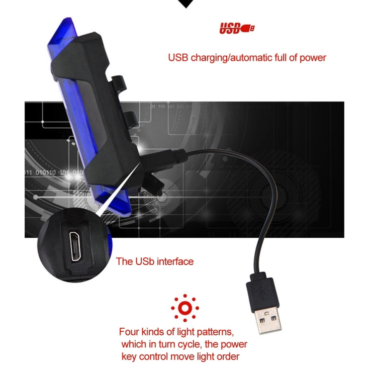 aqy-093-fanale-posteriore-per-bici-a-led-ricaricabile-tramite-usb-rimovibile - immagine 6