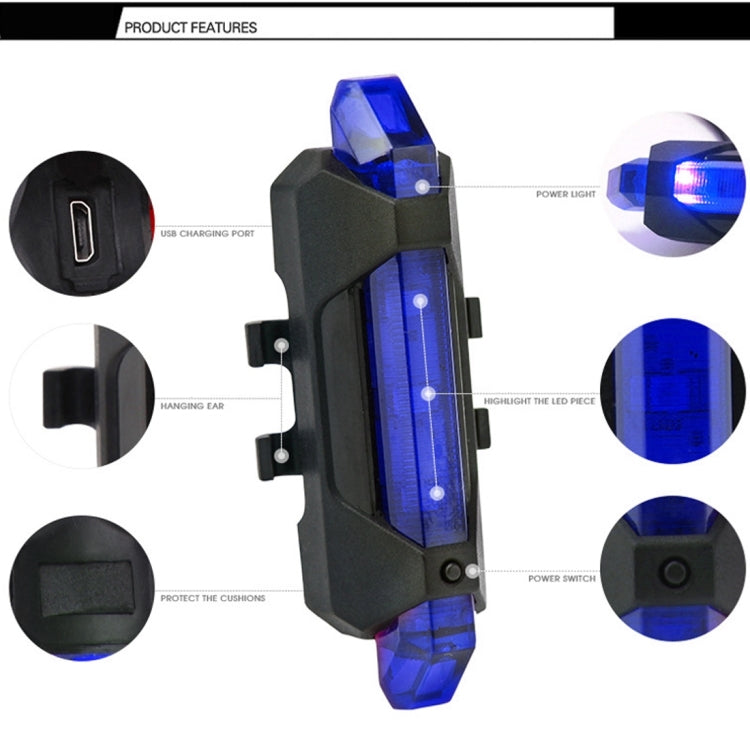 aqy-093-fanale-posteriore-per-bici-a-led-ricaricabile-tramite-usb-rimovibile - immagine 8