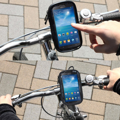 Supporto per manubrio da bicicletta Borsa touch con cerniera impermeabile / a prova di sabbia / a prova di neve / a prova di sporco, adatta per Galaxy Note III / N9000 e Mega 6.3 / i9200, For  Note III