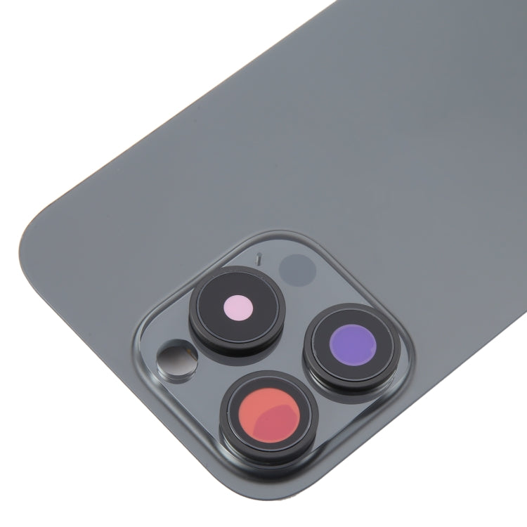 Per iPhone 16 Pro Cover posteriore batteria in vetro con copriobiettivo fotocamera