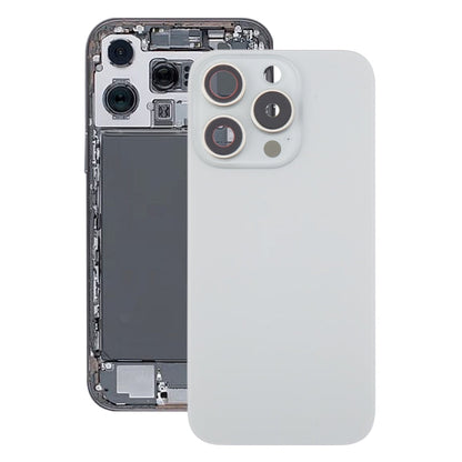 Per iPhone 16 Pro Cover posteriore batteria in vetro con copriobiettivo fotocamera