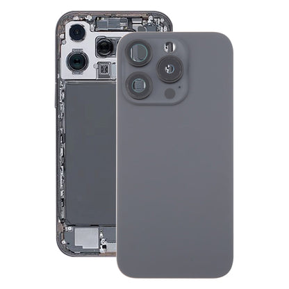 Per iPhone 16 Pro Cover posteriore in vetro per batteria con copriobiettivo della fotocamera + magnete MagSafe