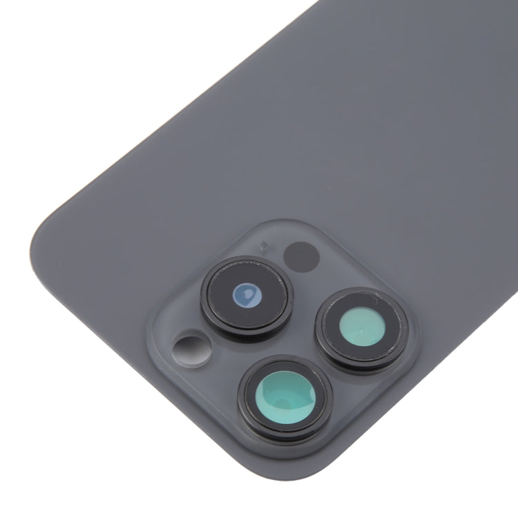 Per iPhone 16 Pro Cover posteriore in vetro per batteria con copriobiettivo della fotocamera + magnete MagSafe