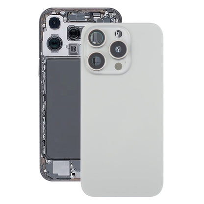 Per iPhone 16 Pro Cover posteriore in vetro per batteria con copriobiettivo della fotocamera + magnete MagSafe