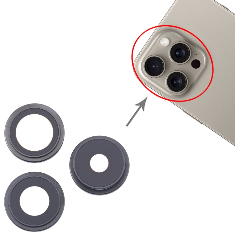 Per iPhone 16 Pro 3 pezzi/set copriobiettivo fotocamera , For iPhone 16 Pro()