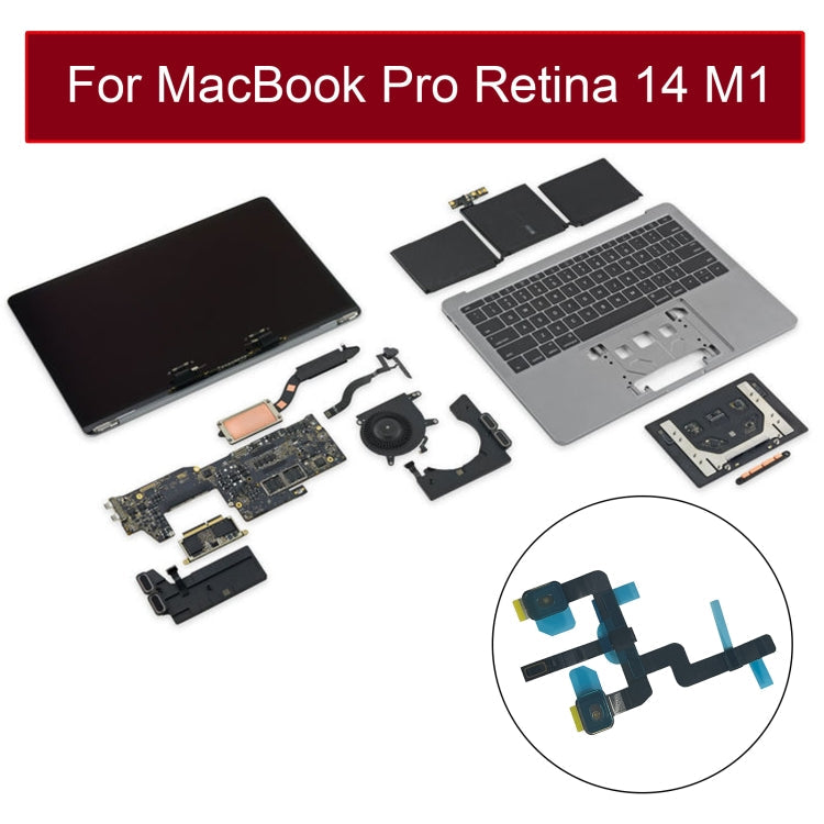 cavo-flessibile-per-microfono-per-macbook-pro-14-pollici-m1-a2442-emc3650-2021-for-macbook-pro-14-inch-m1-a2442 - immagine 5