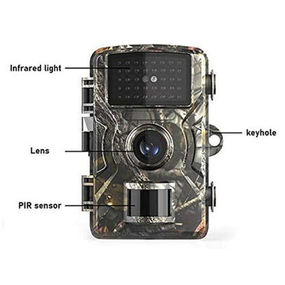 Fotocamera da Caccia DL001 - 12MP, 1080P, Visone Notturna con 26 LED