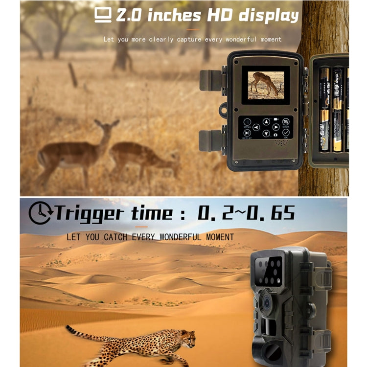 PR700 1080P Videocamera per la caccia alla fauna selvatica Videocamera per visione notturna attivata dal movimento per trigger di scansione per tracciamento esterno, PR700