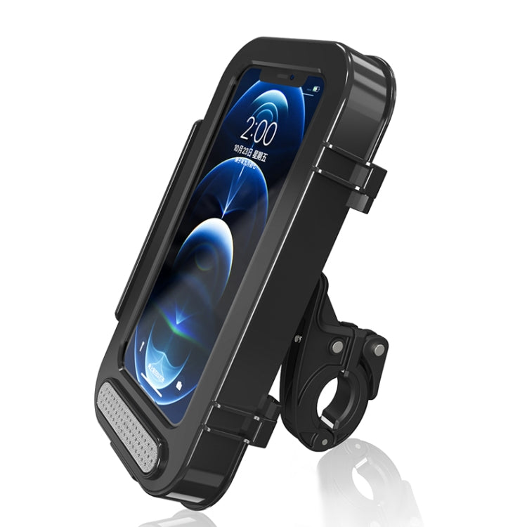 Supporto per telefono da bicicletta Custodia impermeabile per manubrio per moto da bicicletta per supporto per telefono cellulare da 4,7-6,8 pollici, Waterproof Bicycle Holder