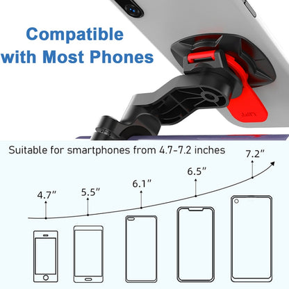 HL-143A Supporto per telefono di navigazione per manubrio regolabile per mountain bike, bicicletta, moto, HL-143A Bicycle Motorcycle Holder