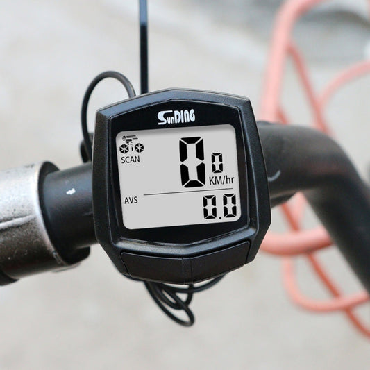 SUNDING SD-581A Bike Wired Computer Tachimetro Contachilometri Ciclismo Bicicletta Impermeabile Temperatura Misurabile Cronometro, SUNDING SD-581A