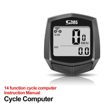 SUNDING SD-581A Bike Wired Computer Tachimetro Contachilometri Ciclismo Bicicletta Impermeabile Temperatura Misurabile Cronometro, SUNDING SD-581A