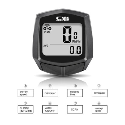 SUNDING SD-581A Bike Wired Computer Tachimetro Contachilometri Ciclismo Bicicletta Impermeabile Temperatura Misurabile Cronometro, SUNDING SD-581A