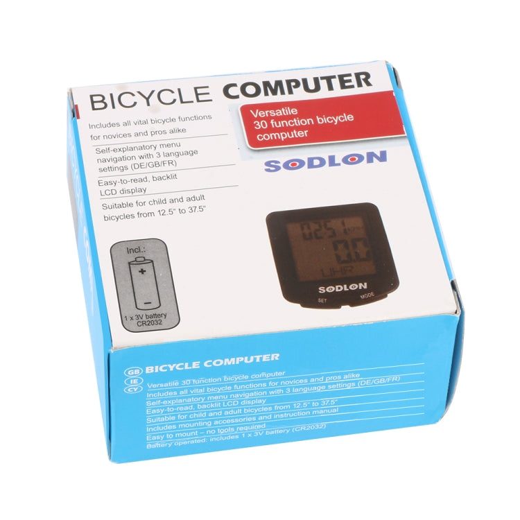 SDL-571 Display digitale LCD Computer da bicicletta Cablato Impermeabile Contachilometri ciclo Tachimetro bici Cronometro Accessori per l'equitazione Strumenti, SDL-571