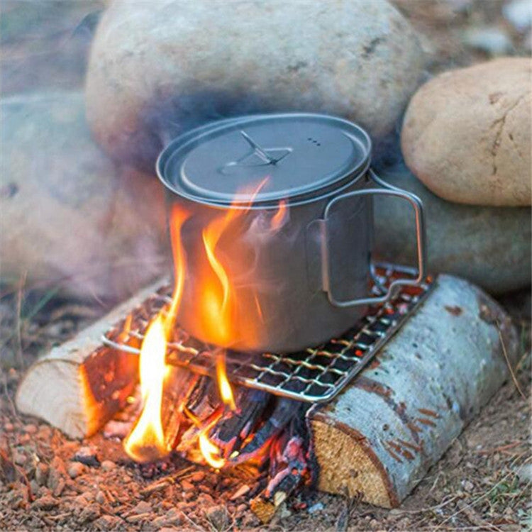 Griglia per Barbecue in Acciaio Inossidabile 304 con Fornello a Legna