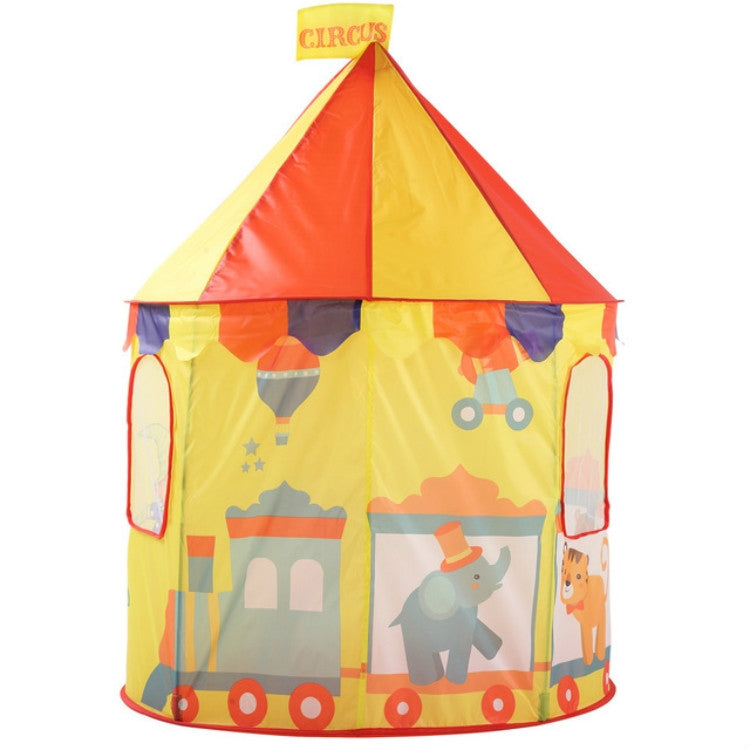 Tenda da gioco pieghevole Yurt della casa dei giocattoli per bambini, 100x100x135cm Circus