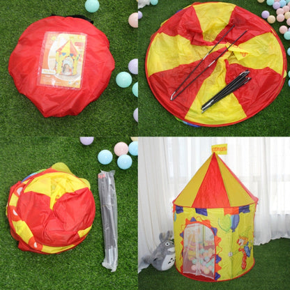 Tenda da gioco pieghevole Yurt della casa dei giocattoli per bambini, 100x100x135cm Circus