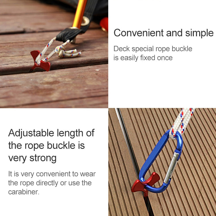 Set di 4 Picchetti per Tenda da Campeggio Antivento con Corda e