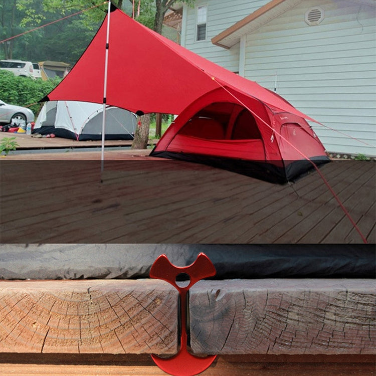 Set di 4 Picchetti per Tenda da Campeggio Antivento con Corda e