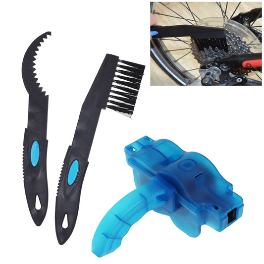 Strumento per la pulizia delle ruote per catena della bicicletta per bici da ciclismo Spazzole per pulizia Set di scrubber Strumenti di riparazione puliti, 3