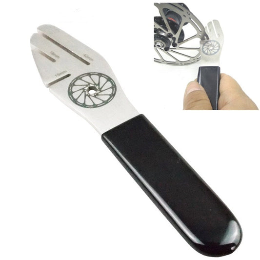 Strumento di riparazione del disco del freno a disco della bicicletta Chiave di correzione della deformazione del disco anti-sfregamento, BIKERSAY BT039B