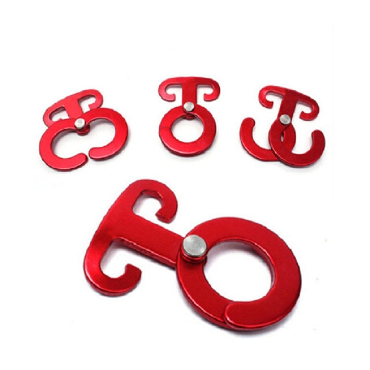Gancio Multifunzionale T-Shaped in Alluminio con Moschettone